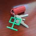 Móc khóa hình cây phong cách Minecraft - Mô hình in 3D độc đáo - Thumbnail 1