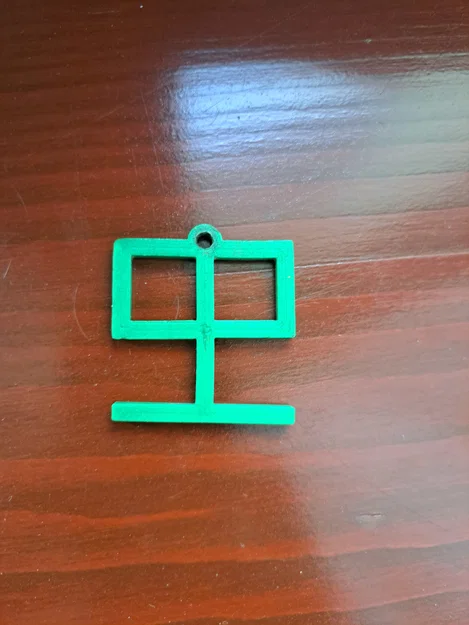 Móc khóa hình cây phong cách Minecraft - Mô hình in 3D độc đáo - Image 2