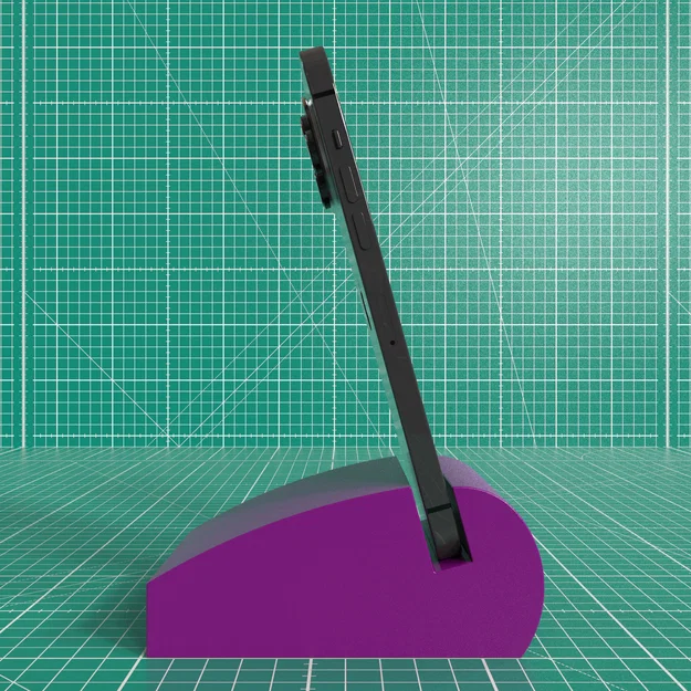 Giá đỡ điện thoại Curved Phone Stand đơn giản, nhỏ gọn cho bàn làm việc - Image 2