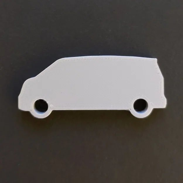 Móc khóa mô hình xe Volkswagen ID. BUZZ in 3D độc đáo - Image 1