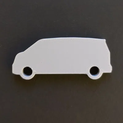 Móc khóa mô hình xe Volkswagen ID. BUZZ in 3D độc đáo