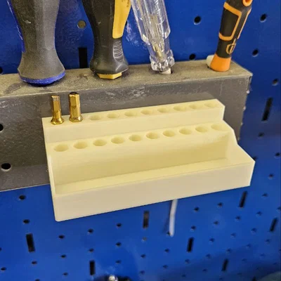 Khay đựng mũi vít 2 hàng kèm kệ treo bảng Pegboard thông minh