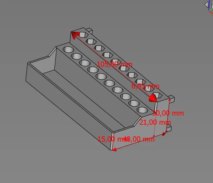 Khay đựng mũi vít 2 hàng kèm kệ treo bảng Pegboard thông minh - Image 2