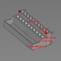 Khay đựng mũi vít 2 hàng kèm kệ treo bảng Pegboard thông minh - Thumbnail 2