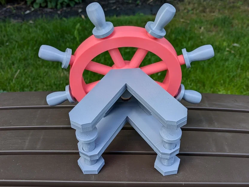 Kẹp Gắn Bánh Lái Tàu Cho Kayak (Kayak Ship Wheel Clamp Mount) - Image 6