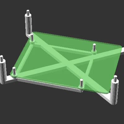 Pi-like-stack: case Raspberry Pi stackable tuỳ biến (OpenSCAD/SCAD)