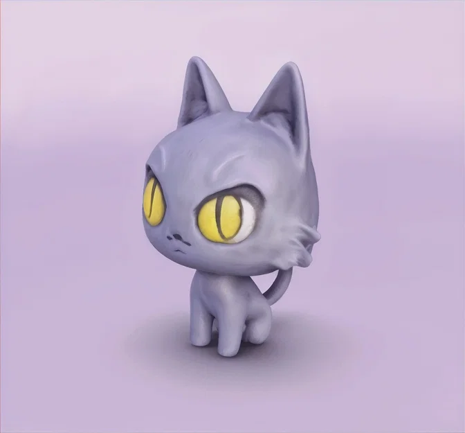 Mô hình Nendoroid Chibi Cat - Tượng mèo trang trí siêu dễ thương - Image 1