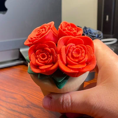 Chậu Hoa Rose Mini In 3D (3D Printable Floral Planter)