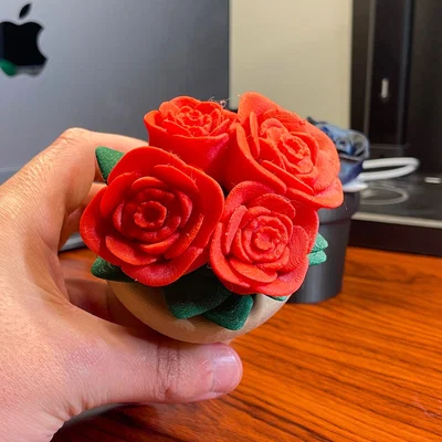 Chậu Hoa Rose Mini In 3D (3D Printable Floral Planter)