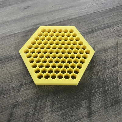 Miếng lót ly họa tiết tổ ong (Honeycomb Coaster) thiết kế hiện đại