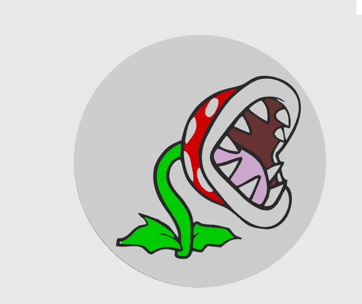 Đế lót ly 3D hình cây ăn thịt Piranha Plant từ Super Mario - Image 1