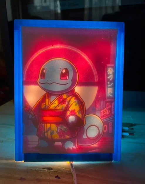 Pokemon Squirtle Lithophane Color - Image 1