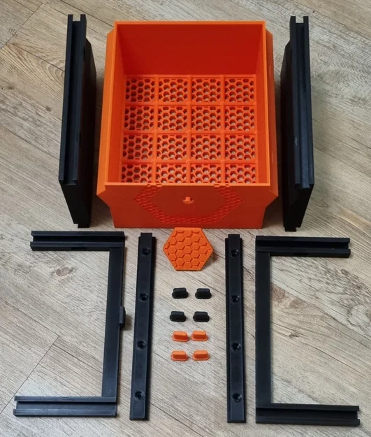Ngăn kéo Gridfinity (Schublade/Drawer) gắn dưới bàn hoặc kệ - Image 2