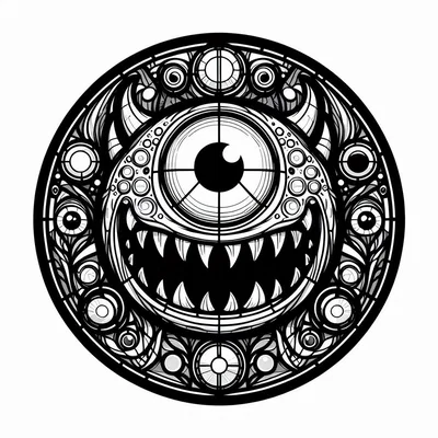 Tranh treo tường và lót ly quái vật Monster 10 cho Halloween