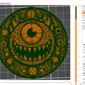 Tranh treo tường và lót ly quái vật Monster 10 cho Halloween - Thumbnail 2
