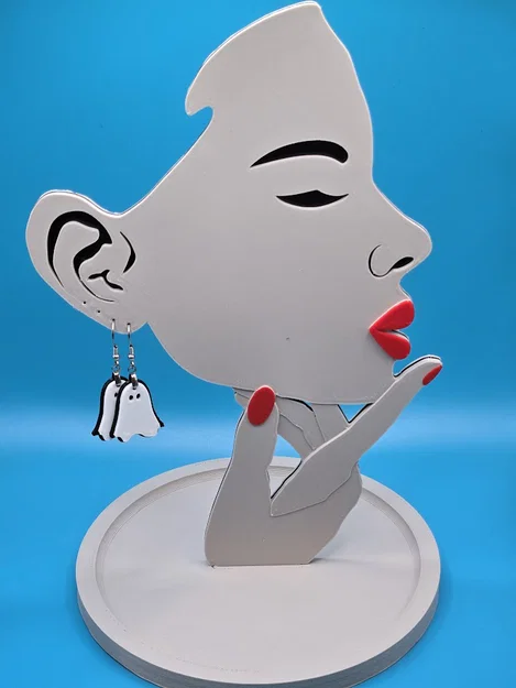 Tự in 3D bông tai hình ma Ghost Earrings cho mùa Halloween - Image 2