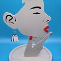 Tự in 3D bông tai hình ma Ghost Earrings cho mùa Halloween - Thumbnail 2