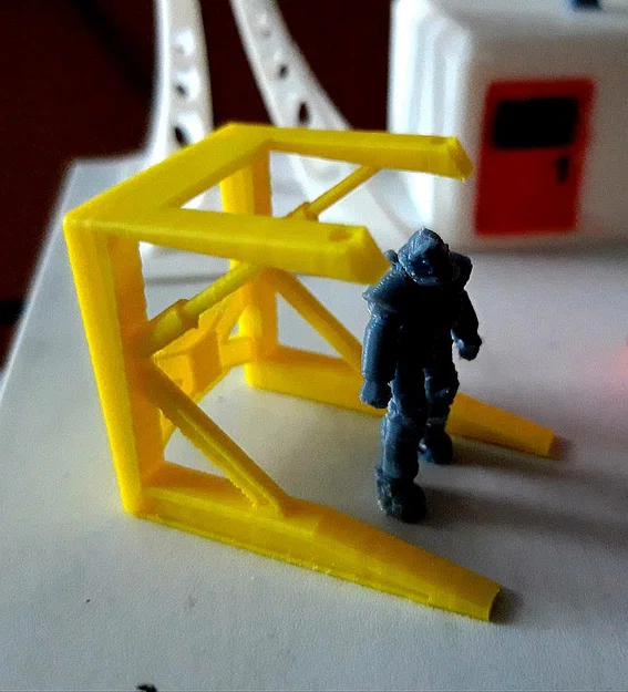 Mô hình 3D Fallout Power Armor Station - Trạm bảo trì cho mô hình - Image 1