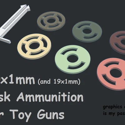 Đạn đĩa 20x1mm (19x1mm) cho súng đồ chơi