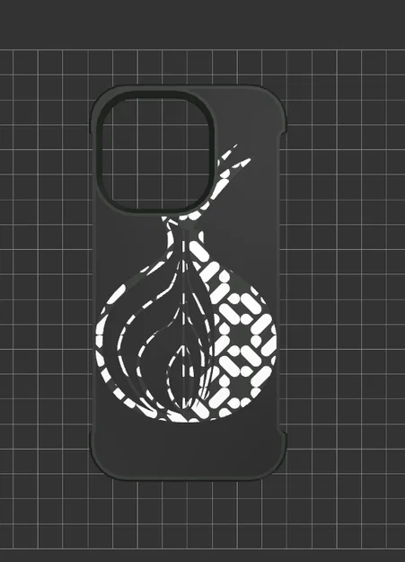 Ốp lưng iPhone 14 Pro thiết kế logo Tor Browser in 3D độc đáo - Image 1
