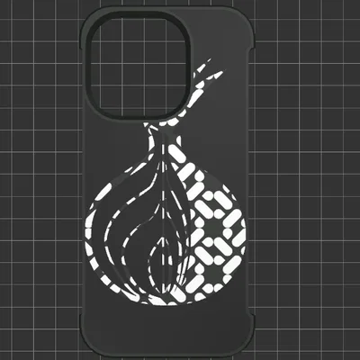 Ốp lưng iPhone 14 Pro thiết kế logo Tor Browser in 3D độc đáo