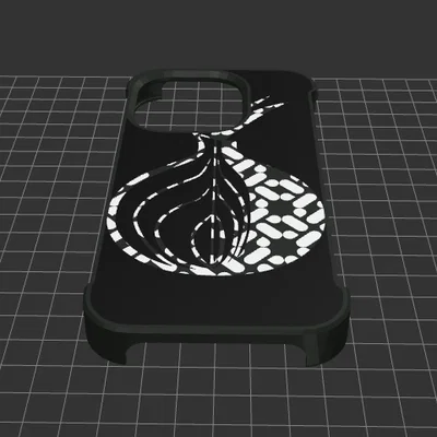 Ốp lưng iPhone 14 Pro thiết kế logo Tor Browser in 3D độc đáo