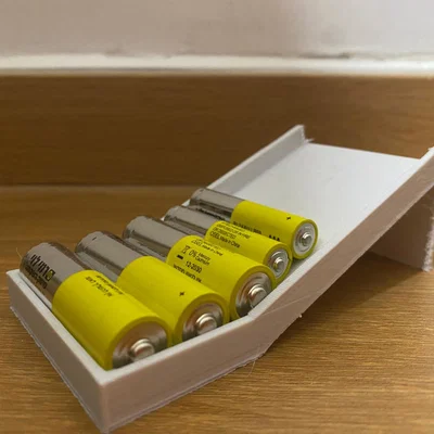 Khay/Ống Nhả Pin AA + AAA (Battery Dispenser/Holder) In 3D