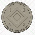 Đế lót ly HSV Coaster - Mẫu in 3D dành cho fan Hamburger SV - Thumbnail 1