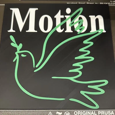 Mô hình 3D Motion Conference Dove - Biểu tượng hòa bình trang trí đẹp