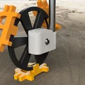 Mô hình bánh xe in dấu Bitcoin (Satoshi Littlefoot) độc đáo - Thumbnail 2