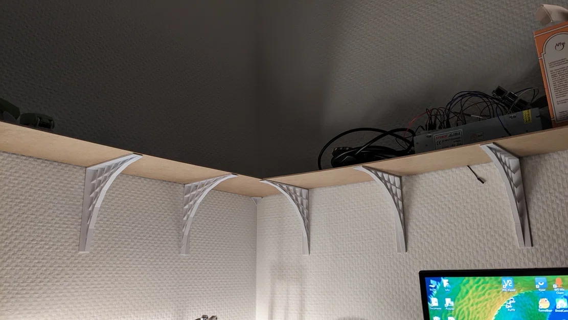 Pat đỡ kệ treo tường (Parametric Shelf Bracket) - Tùy biến dễ dàng - Image 1