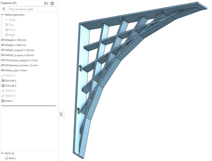 Pat đỡ kệ treo tường (Parametric Shelf Bracket) - Tùy biến dễ dàng - Image 3