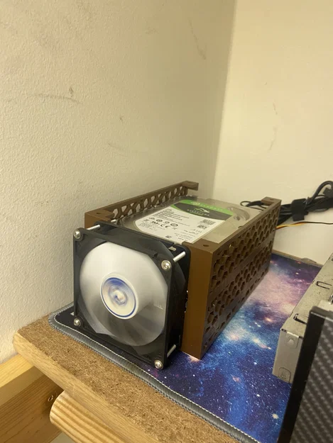 Khay HDD (HDD Caddy) kèm quạt tản nhiệt 80mm - Image 1