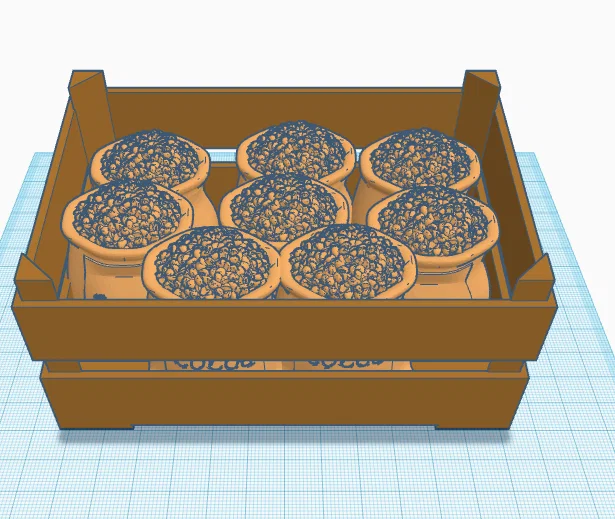 Mô hình 3D thùng ca cao Blox Fruits độc đáo để bàn - Image 1