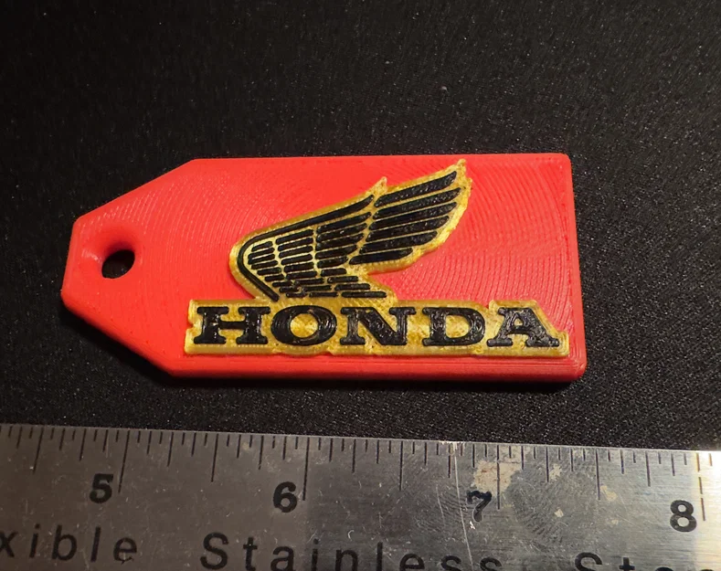 Móc khóa Honda phong cách cổ điển 1980s - Độc đáo cho xe phân khối lớn - Image 1