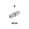 Chốt đỡ kệ 4mm loại S (đầu vát / đầu bo tròn) - Thumbnail 1