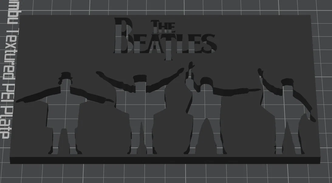 Mô hình tranh treo tường nghệ thuật The Beatles - In 3D dễ dàng - Image 1