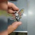 Móc khóa bướm đầu lâu DEATHS- HEAD HAWKMOTH KEYCHAIN - Thumbnail 1