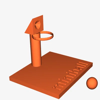 Mô hình chơi bóng rổ để bàn Miniball - Đồ chơi in 3D giải trí
