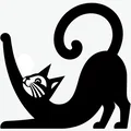 Khuôn vẽ hình mèo 3D (Cat Stencil) - Phụ kiện trang trí sáng tạo - Thumbnail 1