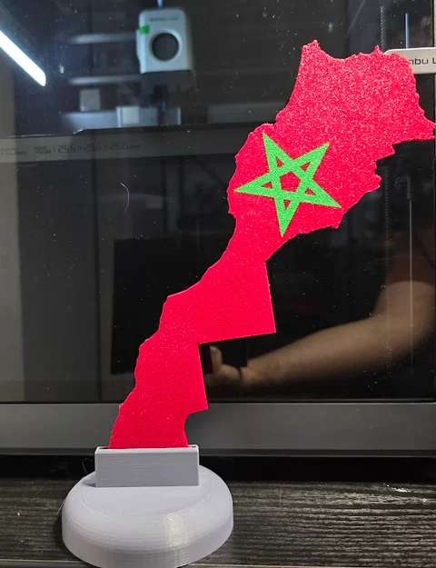 Mô hình bản đồ Maroc (Carte du Maroc) in 3D trang trí đẹp mắt - Image 1