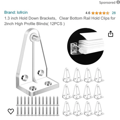 Ngàm giữ rèm cửa (Door Blind down holding Bracket)