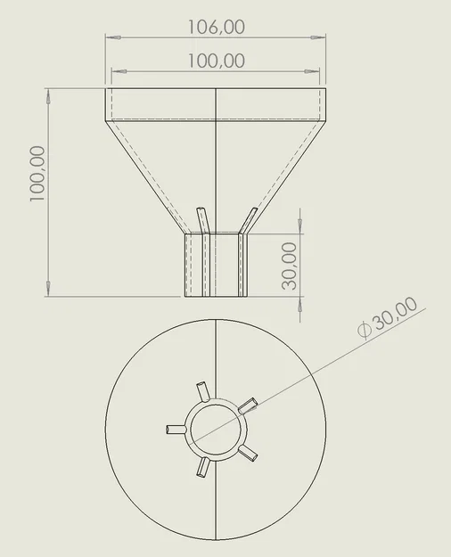 Phễu rót cho chai dầu động cơ (Trichter Oelflasche funnel engine oil bottle) - Image 2