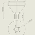 Phễu rót cho chai dầu động cơ (Trichter Oelflasche funnel engine oil bottle) - Thumbnail 2