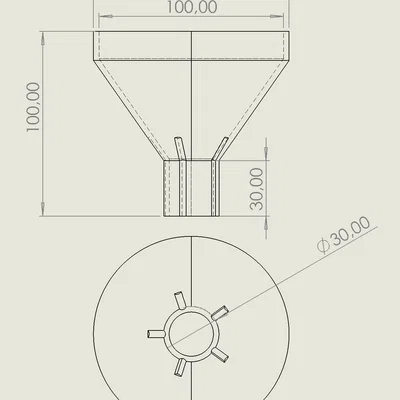 Phễu rót cho chai dầu động cơ (Trichter Oelflasche funnel engine oil bottle)