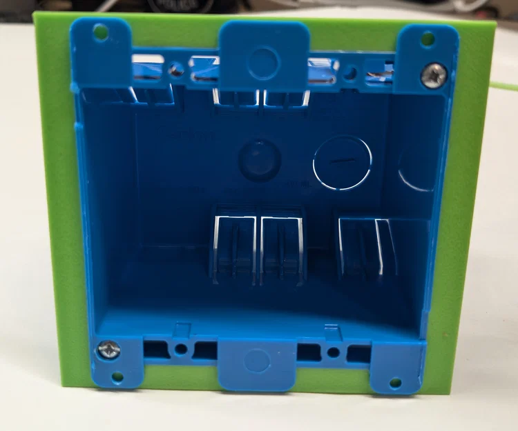 Khuôn cắt lỗ hộp điện đôi (2-gang) in 3D cho thợ điện và DIY - Image 2