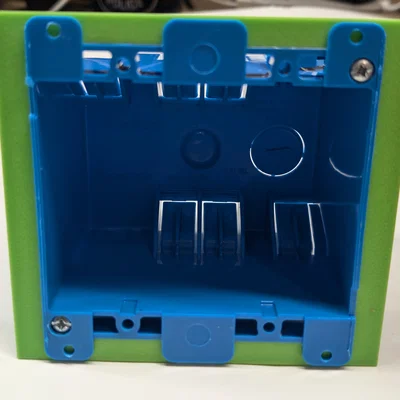 Khuôn cắt lỗ hộp điện đôi (2-gang) in 3D cho thợ điện và DIY
