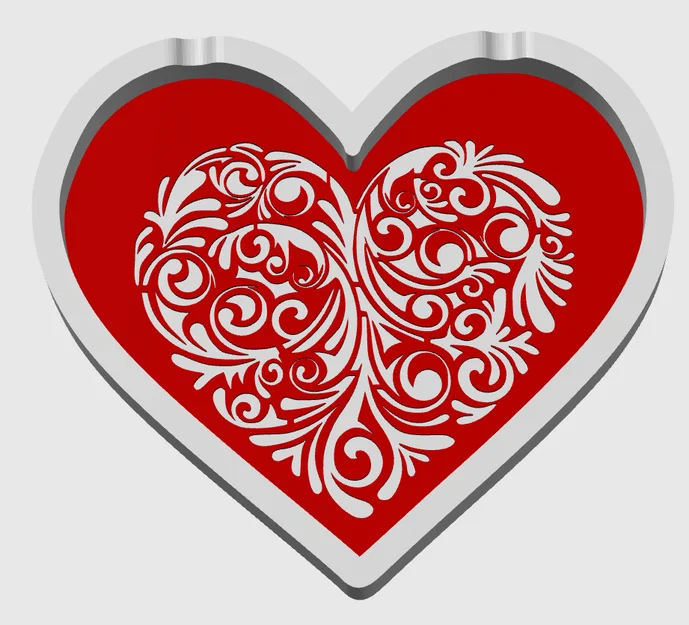 Gạt tàn thuốc hình trái tim - Quà tặng Valentine độc đáo in 3D - Image 1