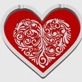 Gạt tàn thuốc hình trái tim - Quà tặng Valentine độc đáo in 3D - Thumbnail 1