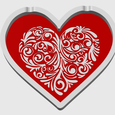 Gạt tàn thuốc hình trái tim - Quà tặng Valentine độc đáo in 3D
